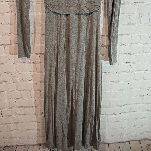 Express gray long sleeve wrap midi dress size XS - Picture 8 of 8